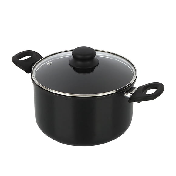 Mainstays Aluminum Nonstick 5qt Dutch Oven Black
