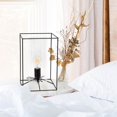 thumbnail image 2 of Lalia Home Black Framed Table Lamp with Clear Cylinder Glass Shade, Large, 2 of 4