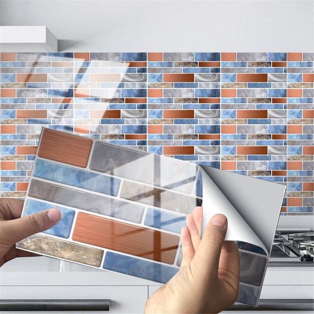 Vaidha Imitation Wall Tiles Crystal Film Tile Sticker Adhesive Floor Sticker Hot