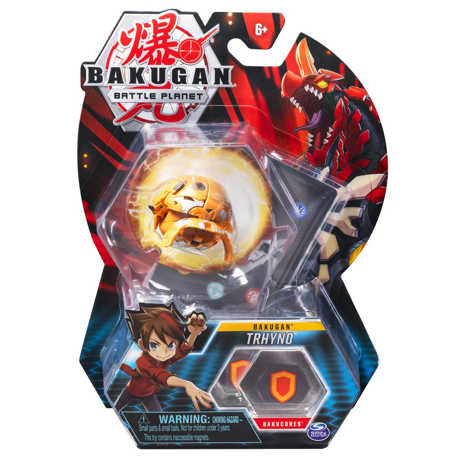 Bakugan, Tryhno, Créature transformable à collectionner de 5 cm, à partir de 6 ans