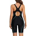 thumbnail image 3 of Beautyin Athletic One Piece Swimsuits for Women Boyleg Swimwear Racerback Bathing Suits, 3 of 7