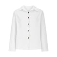 thumbnail image 1 of Timegard Long Sleeve Shirts for Women Cotton Linen Lightweight Button up Tops Blouse Fall Solid Color, 1 of 5