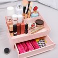 thumbnail image 4 of Ruiboury Detachable Case Box Makeup Storage Grid Jewelry Display Cosmetics Drawer Sundries Lipsticks Holder Office Cabinet White, 4 of 6