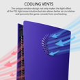 thumbnail image 3 of Replacement Faceplate with Cooling Vent Face Plate Console Cover for Playstation 5 Disc Edition, Side Plate Shell Accessories Hard Shockproof Anti-Scratch Dustproof ABS Case, 3 of 9