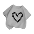 thumbnail image 3 of WEAIXIMIUNG Lot de T-Shirts 2T Fille Enfant Filles Mignon Graphique Col Rond Manches Courtes Tee Été Décontracté T-Shirt 160, 3 of 6