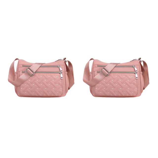 maskred Premium Messenger Bag Grande Capacité pour Multipurpose Polyester Sac Bandoulière Cadeau Premiun Multiples Occasions Rose 2Set