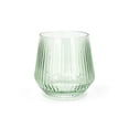 thumbnail image 1 of Sabatier 4 pack DOF Ribbed Glasses 380ml Green, 1 of 5