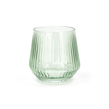 Sabatier 4 pack DOF Ribbed Glasses 380ml Green