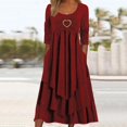 thumbnail image 2 of 2025 Robe Décontractée Ample pour Femme Robe d'Été Décontractée Femme Robe à Manches Longues pour Femme Robes Décontractées avec Ceinture pour Femme Col Rond Ample Fluide Sans Manches Longueur Genou Robe Froncée, 2 of 4