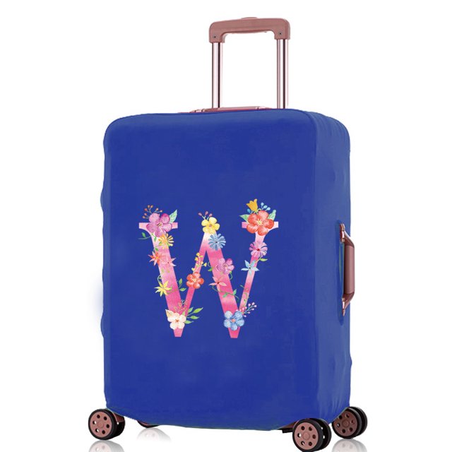 Luggage Covers Travel Accessories Suitcase Cover Protector Reusable Washable 18-32inch Pink Letter Printed Pattern Series 8pink W XL