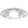 thumbnail image 1 of 1/2ct Diamond Engagement Guard Wedding Enhancer Ring 14K White Gold, 1 of 3