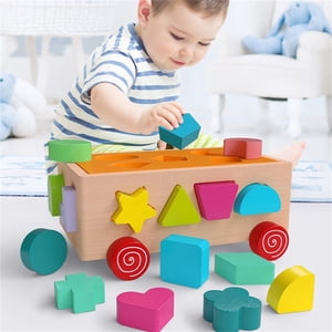 TopLLC Jouet de voiture Puzzle en bois pour les enfants de 1-6 ans