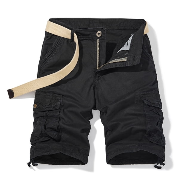 TopLLC Shorts pour Hommes, Shorts pour Hommes Shorts Cargo pour Hommes Shorts de Course pour Hommes Multiples Poches Utilitaires Taille Élastique Shorts de Randonnée en Coton