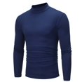 thumbnail image 1 of Chandails à Col Roulé à Manches Longues pour Hommes Automne Hiver Couleur Unie Col Roulé T-Shirt à Manches Longues Haut Blouse Chemises à Manches Longues pour Hommes, 1 of 8
