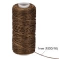 thumbnail image 4 of Unique Bargains Coffee Polyester Waxed Leather Sewing Thread, 55 Yards, 4 of 6