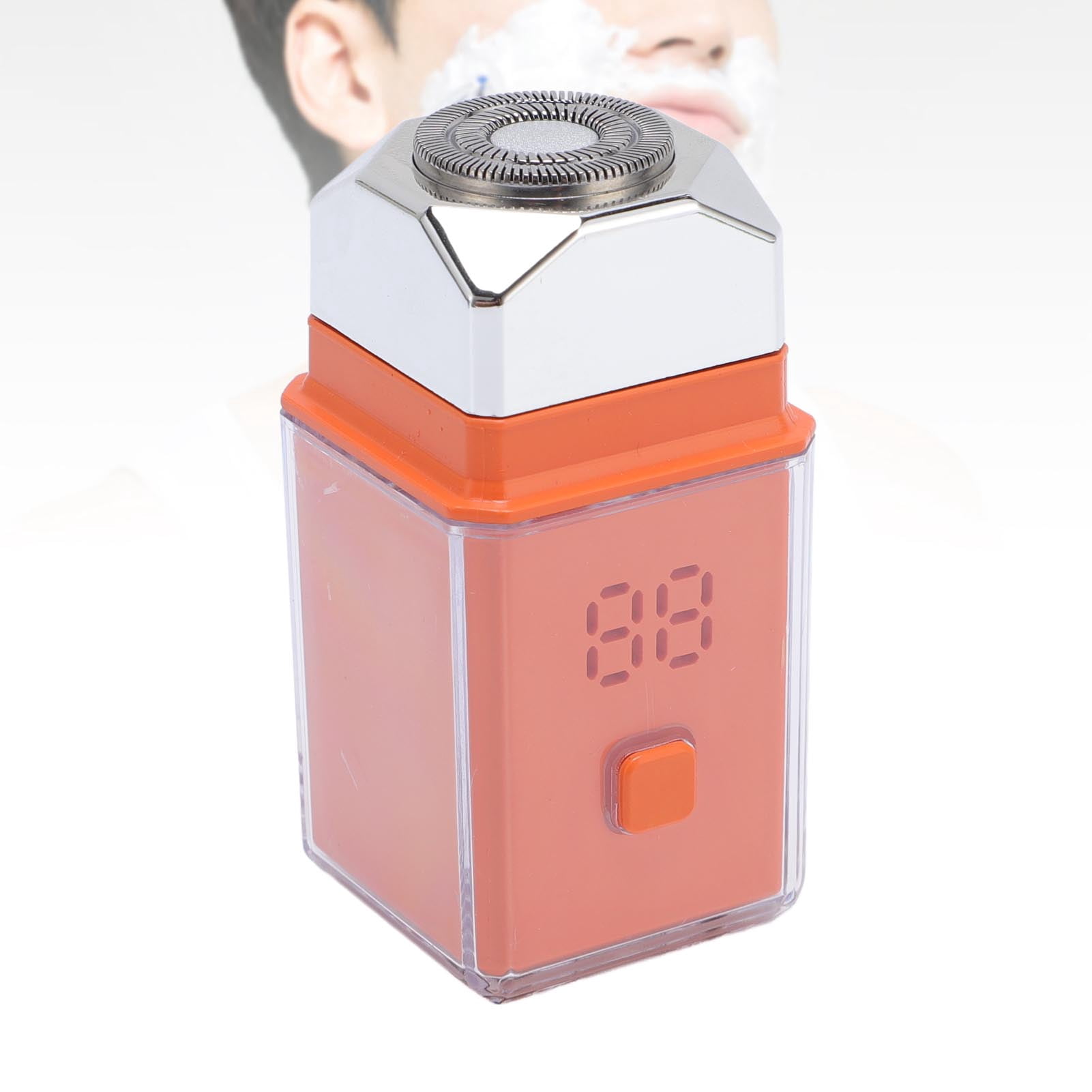 Portable Electric Beard Trimmer Digital Display Pocket Trimmer Travel Lithium Ion Battery