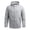 Grey, variant on Pisexur Men's Coats Fashion Loose Windbreaker Jackets for Men Zip Up Hooded Bomber Jacket Casual Lightweight Trench Coat Plus Size Windproof Outwear Solid Color Trench Coats M-5XL