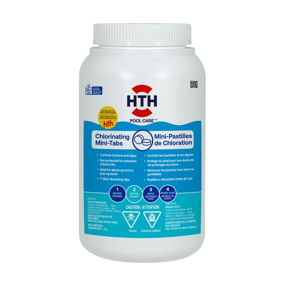 Mini tablettes de chloration HTH 1", 2 kg