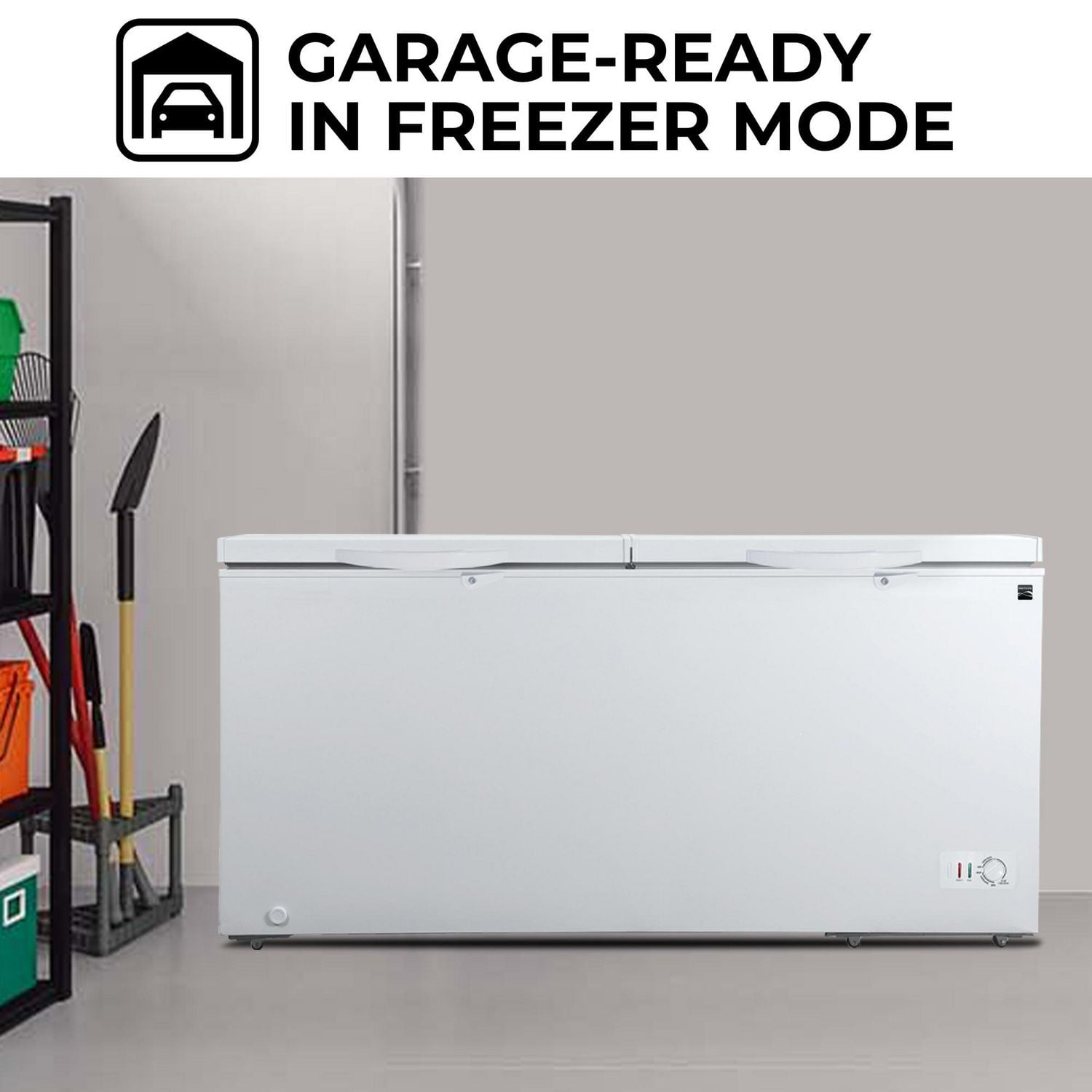 Kenmore Congélateur/Réfrigérateur Coffre Convertible 25 pi³, 710L, E-STAR, Grande Capacité, Blanc, Congélateur Réfrigérateur à Double Fonction