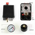 thumbnail image 3 of 90-120PSI Air Compressor Pressure Switch Manifold Regulator Gauges Air Compressor Pressure Switch Control 220-380V Aluminum Alloy Bracket Easy to Assemble, 3 of 9