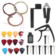 thumbnail image 3 of Accessoires de Guitare Kit Tuner Cordes Changement Cutter Enrouleur Capo Broches Pics Combo Outil, 3 of 8
