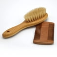 thumbnail image 2 of Ensemble brosse et peigne en bois Oxbow Enriched Life pour le toilettage des petits animaux, 2 of 2