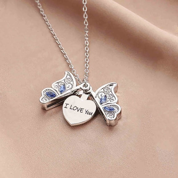 Rvkxad Collier Pendentif Incrusté Bicolore en Forme de Cœur, Bijou d'Amour Ajustable pour Mère pour Femme, Collier Chaîne à Étages, Collier Mode