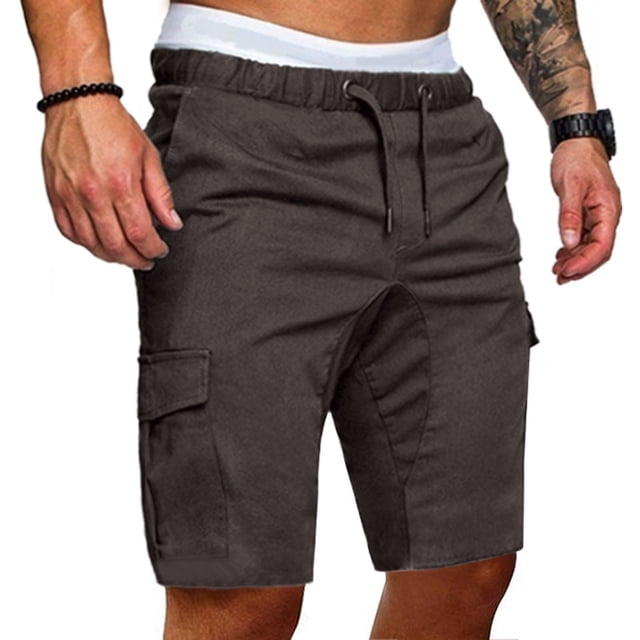 DPTALR Men's Plus Size Cargo Shorts Multi-Pockets Relaxed Summer Beach Shorts Pants