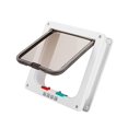 thumbnail image 4 of Porte Durable pour Animaux, Barrière pour Minou de Remplacement, Porte à Clapet pour Chiens et Chats pour Chat, Blanc, 4 of 8