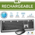 thumbnail image 2 of Elink KBR623 - Ensemble Clavier et Souris Sans Fil, Rechargeable, 2,4 GHz, Noir, 2 of 2