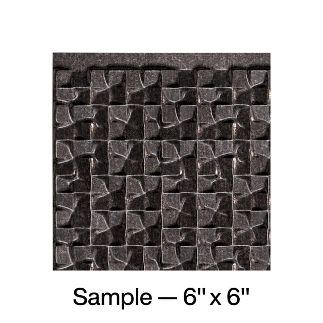 FASÄDE Terrain Decorative Vinyl Backsplash Panel in Smoked Pewter (6X6 Inch Sample)