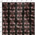 thumbnail image 3 of Soimoi Orange Heavy Satin Fabric Scared Geometric Galaxy Print Fabric by Yard 56 Inch Wide, 3 of 6
