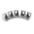 thumbnail image 1 of 5pcs en Alliage d'Aluminium L Forme Coin Support Angle Droit Cornière de Fixation 40x40mm, 1 of 13