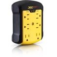thumbnail image 1 of 360 Electrical 234034 6 Outlet Heavy-Duty Wall Tap Surge Protector, 1 of 2