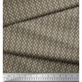 thumbnail image 3 of Soimoi Satin Silk Fabric Ogee Small Print Fabric by Yard 42 Inch Wide, 3 of 3