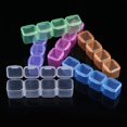 thumbnail image 2 of Domqga Plastic 28 Grids Empty Storage Box Nail Art Rhinestone Jewelry Beads Display Case Organize, Nail Box, Jewelry Organize, 2 of 7