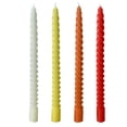 thumbnail image 3 of Bowayaoa 4 Pack Long Taper Candles, Unscented Dripless Wax Candlesticks for Wedding Party, Romantic Dinner Table Centerpiece Decoration, Yellow Orange Multicolor Set, 3 of 7