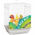 thumbnail image 1 of Prevue Kit de démarrage pour cage à oiseaux, carré, blanc, 1 of 2