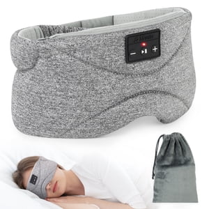Sleep Headphones Bluetooth Sleep Masque avec Ultra Haut-parleurs minces, Gadgets techniques confortables doux pour les femmes hommes, Headphones pour les sleepers Insomnia Méditation Voyage Cadeau unique