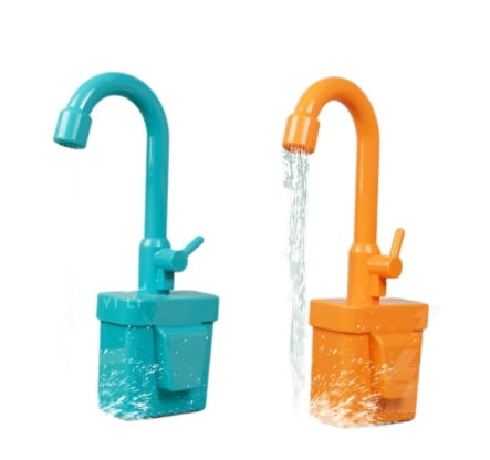 Kitchen Toy Realistic Faucet Play Set for Children Indoor Outdoor Use Educational Toy Accessories for Boys and Girls