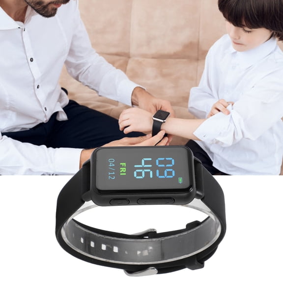 Voice Recorder Watch, MP3 Music Player, HD IPS Screen, E Book 1.47in IPS Screen, Noise Reduction Digital Voice Activated Recorder Bracelet with Headphones