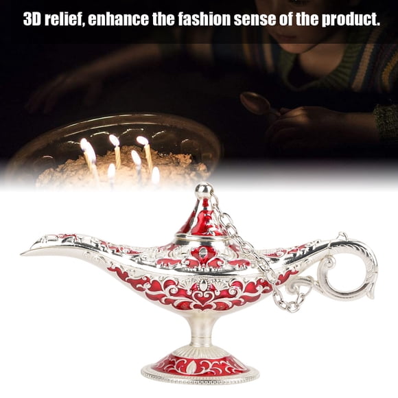 Décor Aladdin, Lampe Lumineuse Aladdin Légende Ajourée Sculptée en Métal Lumière Aladdin Confort Ultime