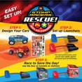 thumbnail image 3 of Stomp Rocket Rescue Racers, Police Car & Fire Truck, 3 of 6