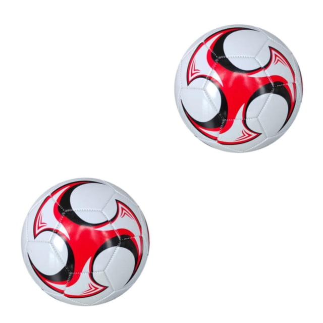 relayinert Long Service Life Soccer Ball For Football Middle School And Training 2 Red 2Set