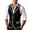 Black, variant on Contrast Trim Vest for Everyday Wear Slim Fit Formal Casual Sleeveless - Vest for Men Suitable for Business and Weddings