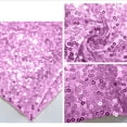 thumbnail image 4 of Fridja Nappe Ronde à Paillettes de 48 Pouces, Nappe Formelle Unie Réutilisable et Infroissable à Paillettes pour Décorations de Douche Nuptiale, Anniversaire, Mariage, Dessert, Banquet, Noël, Violet, 4 of 5