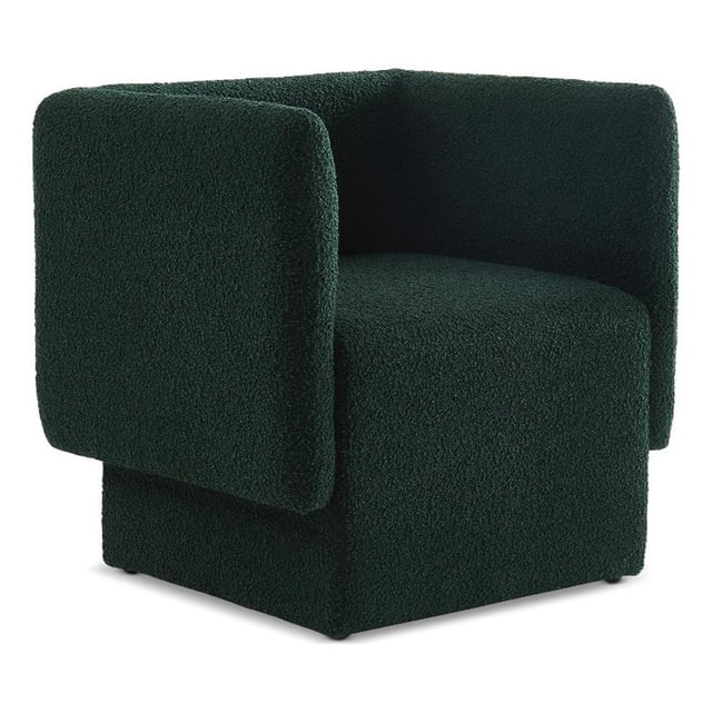 Meridian Furniture Vera Green Boucle Fabric Accent Chair
