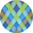 thumbnail image 1 of Ahgly Company Tapis d'Intérieur Ronds Transitionnels Lavables à la Machine, Vert Algue, 5 Pieds Rond, 1 of 7