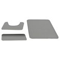 thumbnail image 1 of Luzkey 3 Pieces Bathroom Rug Soft Carpet Absorbent Polyester Machine Washable Floor Mat Anti Slip for Washrooms Bathrooms Spas Decor light gray, 1 of 8