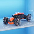 thumbnail image 3 of Orange Hand Controlled Remote Control Car 2.4Ghz 4Wd New Gesture Sensing Remote Control Car Toys Light Music High Speed Double Side Stunt For Kids, 3 of 6